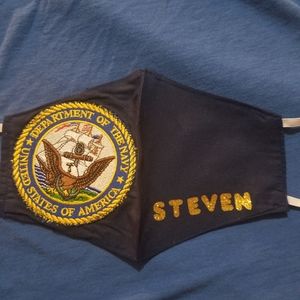 Us Navy personalized facemask